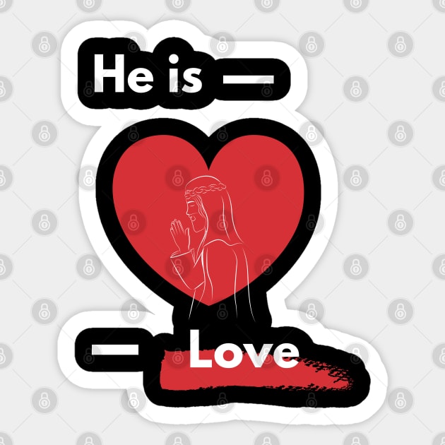 Jesus is love Sticker by Mission Bear